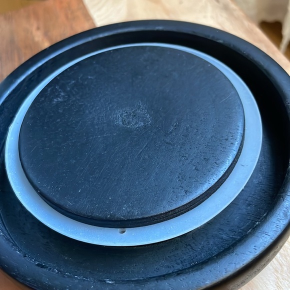 Unique Versatile Black and White Floral Ceramic Jar - Picture 11 of 12